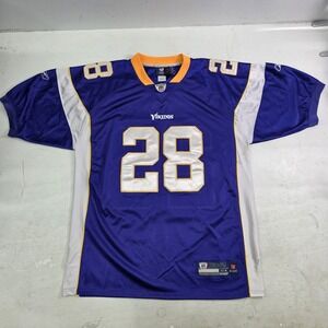 Vintage Reebok NFL Sz 54 Adrian Peterson Minnesota Vikings Men's Jersey Sewn #28